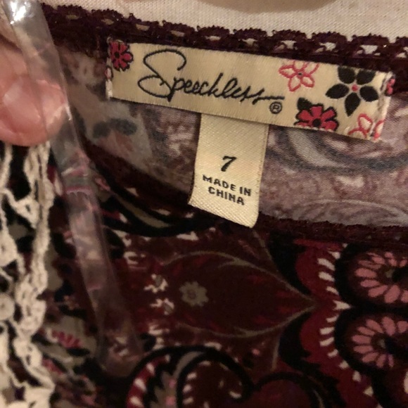 Burgundy dress with vest - Picture 3 of 4